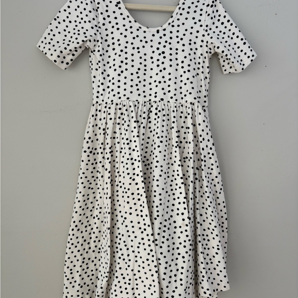 Alice + Ames Black and White Polka Dot Ballet Dress